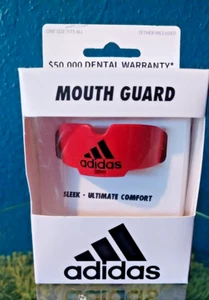 Adidas Sleek Ultimate Comfort Schutz Rot Mundschutz Einheitsgröße - Bild 1 von 7