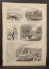 Harper's Weekly The Fire in Sarasota Sketches 1866 !A12#90