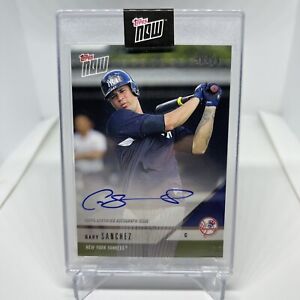 2018 Topps Now Opening Day GARY SANCHEZ Auto #90/99 OD-36A YANKEES