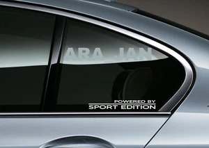 Powered by SPORT EDITION Decal Sticker Racing Car Window Performance Motorsport - Picture 1 of 4