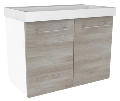 Fackelmann LIMA Waschtischunterschrank 60 cm in Braun Badmöbel Made in Germany - Bild 1 von 4