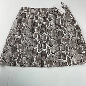 French Connection Damengröße 6 Kunst-Schlangenleder-Minirock neu mit Etikett - Bild 1 von 6