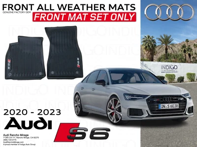 2020-2023 AUDI S6 A6 FRONT FLOOR MAT SET S6 LHD 4K1061221A041 GENUINE - Image 1 of 2