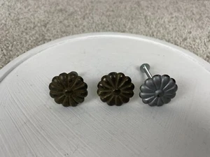Lot of 3 Vintage Ethan Allen Country 2" to 1" French Knob Pull Hardware - Picture 1 of 10