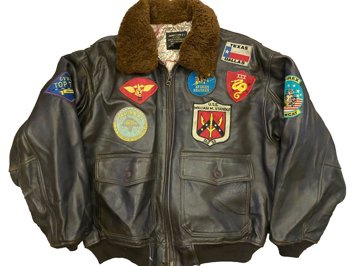 Avirex Leather Flight Jacket In Vintage Outerwear Coats Avirex Leather Flight Jacket In Vintage Outerwear Coats