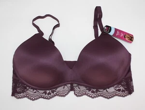 NWT MAIDENFORM lift wireless BRA dm1196 modern neckline convertible $48 PLUM - Picture 1 of 6