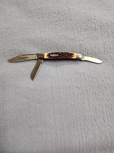 USA Remington Pocket Knife /3 Folding Blade, - Picture 1 of 9