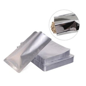Heat Seal Foil Bags Vacuum Sealer Pouches Storage Aluminium Food Grade Silver - Picture 1 of 5