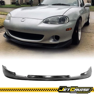 Se adapta a 99-00 Mazda Miata MX-5 GV estilo parachoques delantero labio alerón inferior kit de carrocería PU Foto 1 de 4