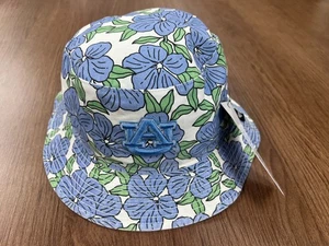 AUBURN TIGERS 47 WOMENS FLORENTINA BUCKET HAT BLUE FLORAL CAP NEW $42 NCAA - Picture 1 of 4