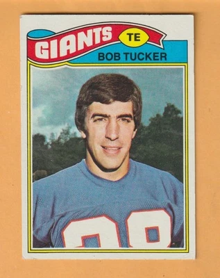 Bob Tucker New York Giants 1977 Topps #124 Hazleton Pennsylvania - Image 1 of 2
