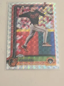 2025 Topps Chrome Gunnar Henderson Geometric Refractor #213 Orioles - Picture 1 of 1