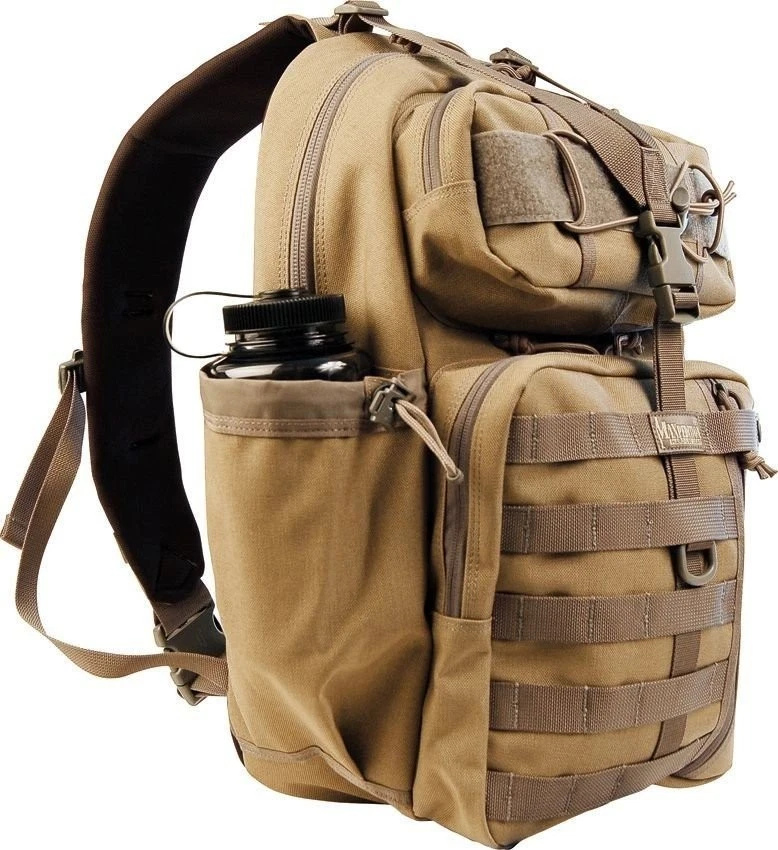 Mochila Maxpedition Kodiak Gearslinger cáqui/foliação com alça superior e lateral 0432KF - Imagem 1 de 1