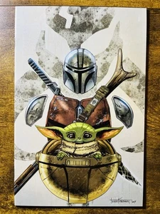 STAR WARS THE MANDALORIAN 1 NM-MT VIRGIN VARIANT EXCLUSIVE 1ST APP GROGU 2022 - Picture 1 of 2