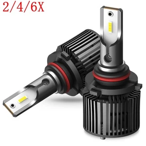 2/4/6X 9005 HB3 LED 6000K Xenon White High Beam Headlight Bulb Kit Mini Design - Picture 1 of 27