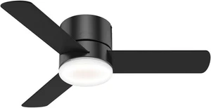 Hunter 59453 Minimus Ceiling Fan 44 inches Matte Black 44, finish - Picture 1 of 12