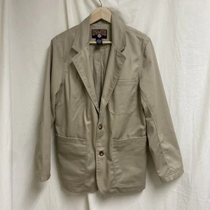 Duluth Trading Travel Jacket Blazer Khaki Beige Men’s Size Small 13 Pockets! - Picture 1 of 6