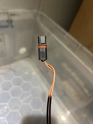 Enchufe telar cableado motor BMW 7507527 872406-501A 2 pines 2 cables 40 cm cable UE Foto 1 de 4