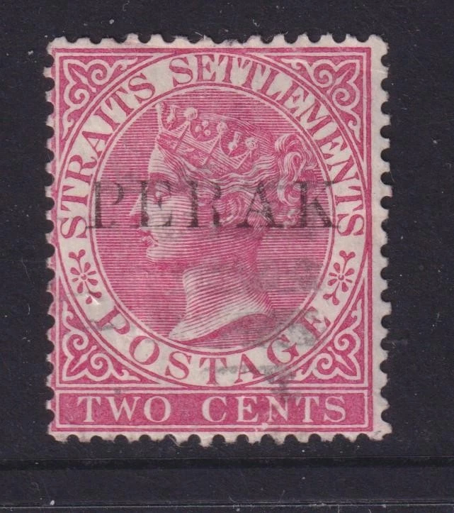 PERAK,1884 年海峡定居点,2c。 淡玫瑰,17 码,二手 — 第 1/1 张图片