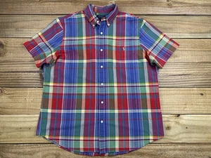 NWOT Ralph Lauren Polo Classic Fit Plaid Button Down S/S Dress Shirt Sz XL - Picture 1 of 8
