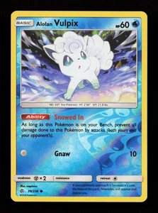 Alolan Vulpix 39/236 Common SM - Cosmic Eclipse Reverse Holo Pokémon Card - Picture 1 of 2