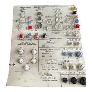 Vintage 1940's LeChic Salesman's Button Binder - Plastic, Glass, Lucite & Casein - Picture 1 of 15