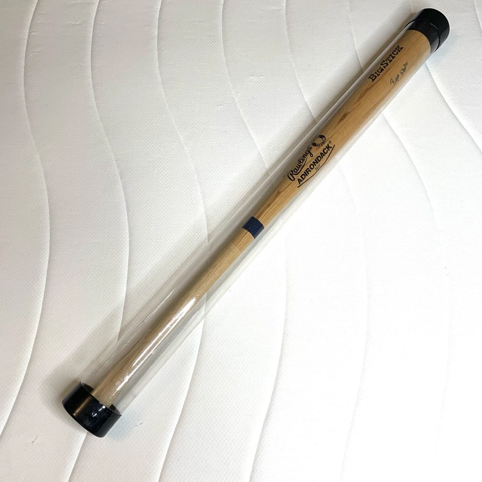 Bate de béisbol profesional Atlanta Braves Ryan Klesko Auto Rawlings Adirondack Big Stick Foto 1 de 4