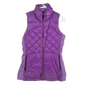 Lululemon Down For A Run Puffer Vest Purple Zip Up Quilted Lightweight Size 8 - Picture 1 of 7