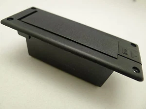 No Terminal 9v Battery Case/Box/Holder For Active Guitar/Bass Pickup BLACK B8 - Picture 1 of 6