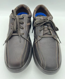 Clarks Men's Bradley Walk Brown Tumbled Leather Casual 26153326 size 10.5 M Shoe - Picture 1 of 7