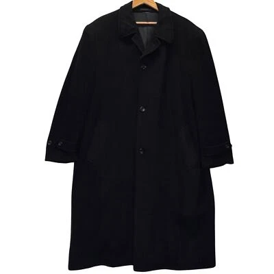 Шерстяное черное пальто Comme Des Garcons Homme Plus размер L минималистское дизайнерское - Изображение 1 из 4