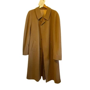 #7347 Himalaya Deluxe Tiroler Loden Brown Alpaca Wool Mens Coat size 54 - Picture 1 of 10