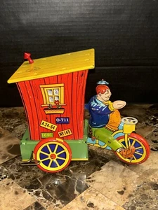 Antique Vintage "Humphrey Mobile" Wyandotte Tin Litho Windup Toy - Picture 1 of 12