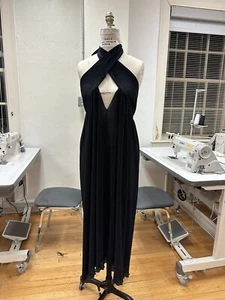 Vintage 90s Emporio Armani Pleated Dress Made In Italy 42 - Picture 1 of 5