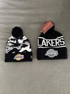 Los Angeles Lakers New Era Mitchell & Ness Beanie 17x NBA Champs Camo BOGO NWT - Picture 1 of 21
