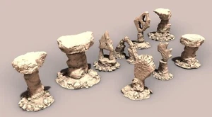 9 Balanced Badland Terrain - Rocky Archway Monolith Flatbed Natural Formations - Picture 1 of 2