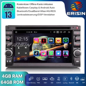 8-Kern Doppel Din DAB+Android 13 Autoradio GPS CarPlay WiFi OBD SWC RDS DVD DSP - Bild 1 von 21