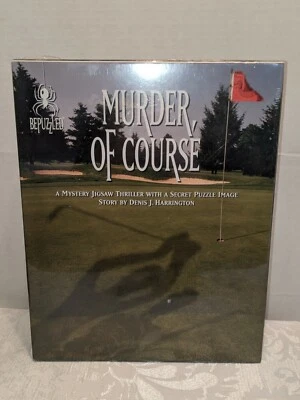 Murder of Course BePuzzled 1000 Piece Mystery Jigsaw Puzzle *NEW* - Image 1 of 4