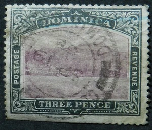 Dominica 1907 3d SG 41 Used cat £20 faults - Picture 1 of 1
