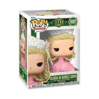 WICKED GLINDA IN BUBBLE GOWN 3.75" POP MOVIES VINYL FIGURE FUNKO 1697 IN STOCK - Image 1 of 3