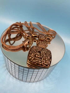 Vintage 925 Sliver Necklace & Pendant 28.6g - Picture 1 of 8