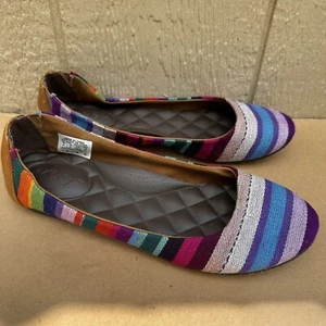 Reef Tropic Shoes Flats Women’s Size 8 Ballet Comfort Multi-Color Slip On - Picture 1 of 8