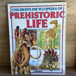 LIBRO VINTAGE DE LA VIDA PREHISTÓRICA INFANTIL USBORNE - Imagen 1 de 4