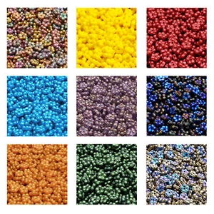 Rutkovsky 111-01362 Forget Me Not Prensed Cuentas Vidrio Checo Paquete de 5 mm 10 g - Imagen 1 de 27