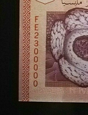 (iyongcollection) MBI Signed RM10 S/N FE2300000 (2.3 Million) Malaysia UNC - Image 1 of 4