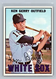 1967 Topps Ken Berry #67 - Chicago White Sox - NEAR MINT to MINT - Picture 1 of 2