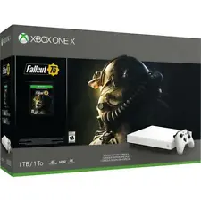 Xbox One X Fallout 76 Special Edition 1TB Console Bundle RobotWhite New Open Box
