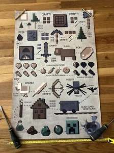 MINECRAFT GENUINE AUTHENTIC VINTAGE JINX AND MOJANG CRAFT POSTER - Picture 1 of 19