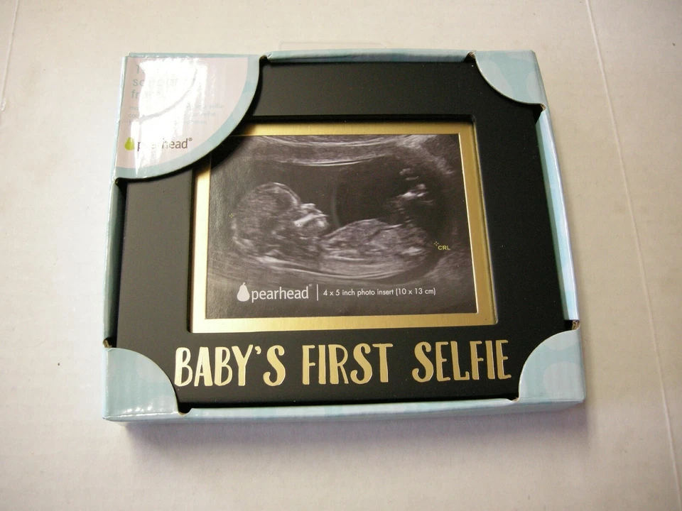 Pearhead Sonogram 磁铁,“Baby's First Selfie”,4 x 4.5”,全新 — 第 1/1 张图片