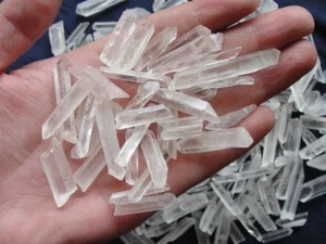 500g Lot Tibet natürliche klare Quarzkristall Punkte abgeschlossen Stab Probe M1 - Bild 1 von 3